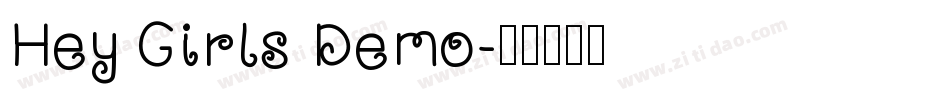Hey Girls Demo字体转换